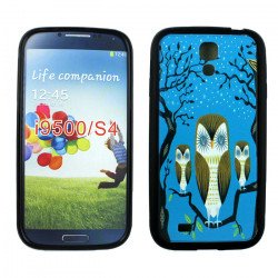 Samsung Galaxy S4 Night Owl Design Gummy Case